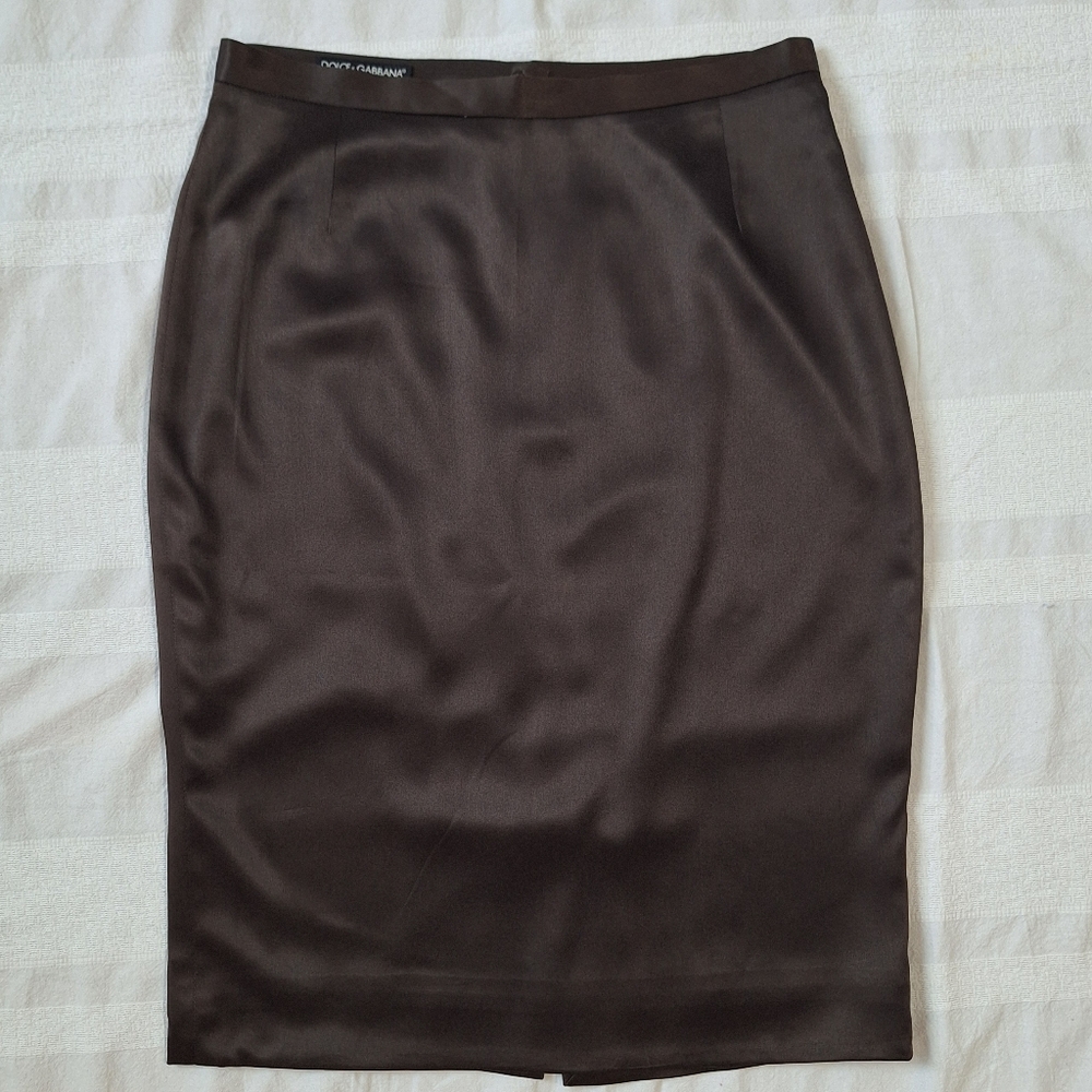 DOLCE& GABBANA Classic Black Pencil Skirt - Picture 3 of 10